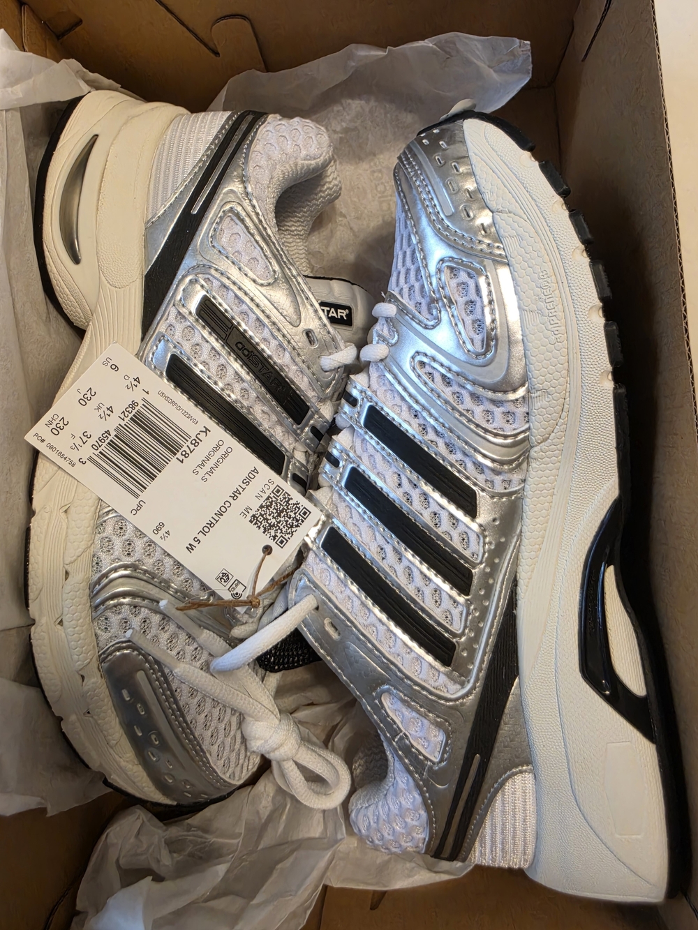 Adidas Women’s Silver Metallic Running Sneakers – Comfortable Support